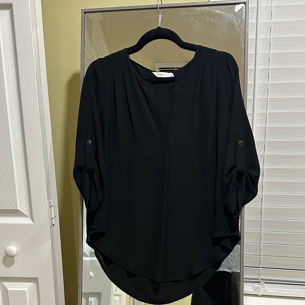 Lush Elegant Black Women's Top